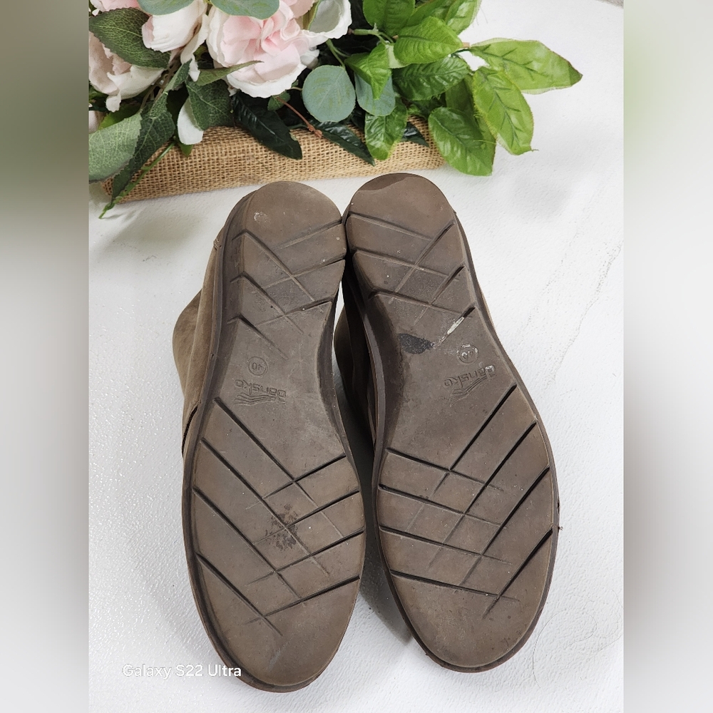 Dansko Taupe Suede Ankle Boots - Picture 4 of 5